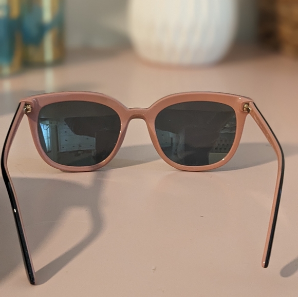 Authentic Prada Women’s Sunglasses Black/Pink Frame/Rose Gold Mirror Lens SPR03X - Picture 7 of 11